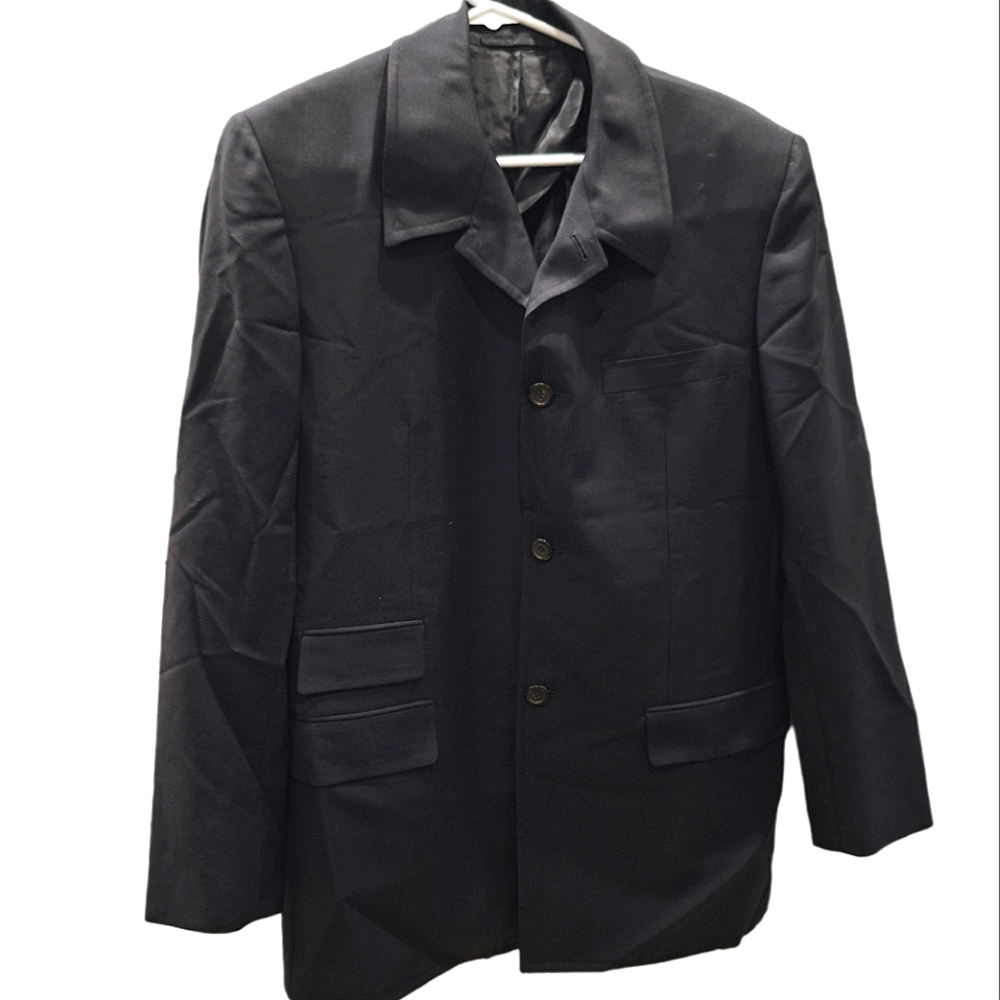 PRADA mens Black Blazer Size 42R US 52 EU